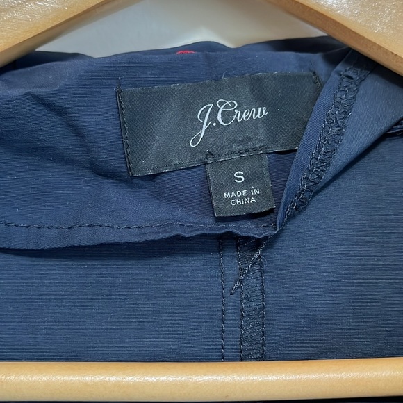 J.Crew Perfect Raincoat ☔️ size S navy - Picture 7 of 8
